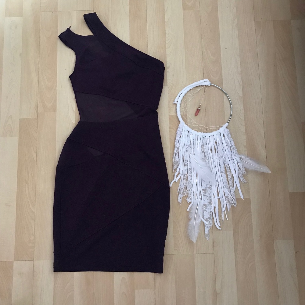 Dreamgirl off the shoulder mini dress
